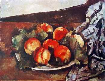 Peaches by Paul Cezanne