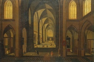 Gothic Church Interior Detail