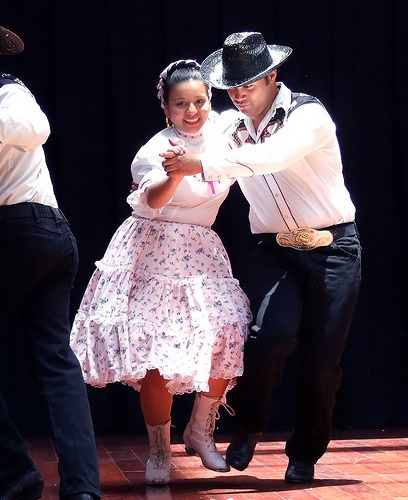 Mexican polka dancers